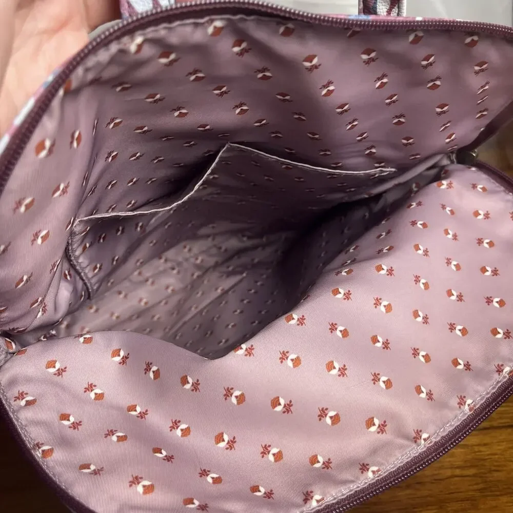 Matilda Jane Plum Perfect Floral Backpack Purse Bag 13